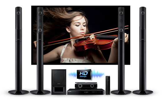Kino Domowe J5550W Cyfrowe Formaty audio