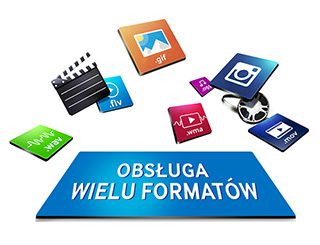 Kino Domowe J5550W Obsługa Wielu Formatów