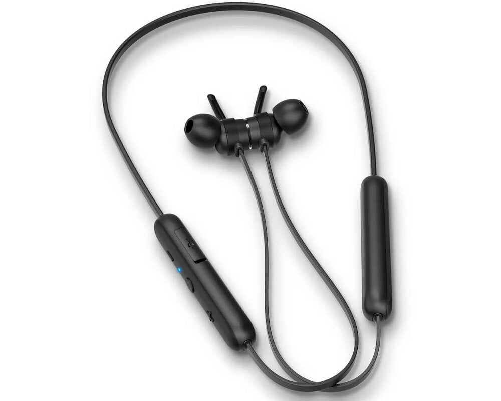 Słuchawki dokanałowe PHILIPS TAE1205BK/00 Czarny design komfort lekkość dźwięk jakość wrażenia słuchowe ergonomia lekkość sport aktywność podróże czas pracy działanie akumulator