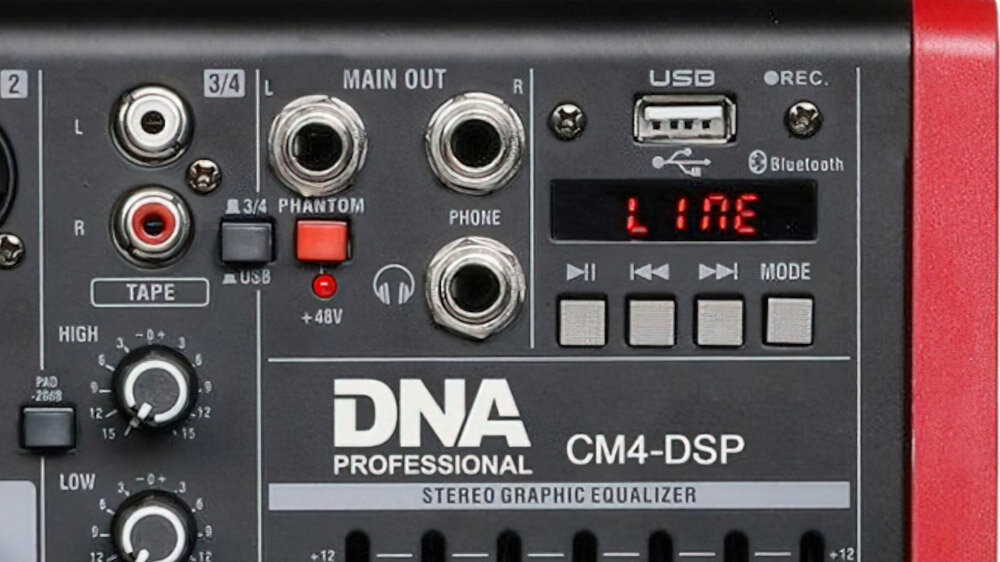 Mikser audio DNA CM4-DSP  - korekcja dźwięku
