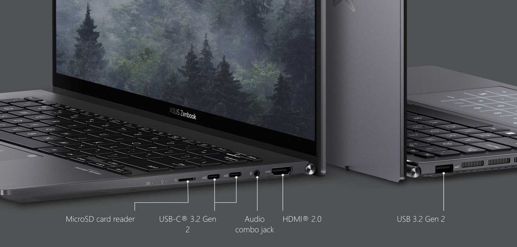 Laptop ASUS ZenBook UM3402 - USB