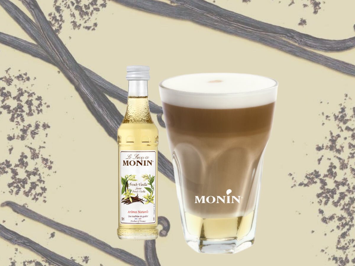 Zestaw syropów do kawy MONIN Mini Set 3 x 50 ml francuska wanilia smak inspiracje