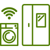 Symbol sprawdzania zużycia prądu innych urządzeń Samsung z pralką EcoBubble AI Energy WW90CGC04DAH