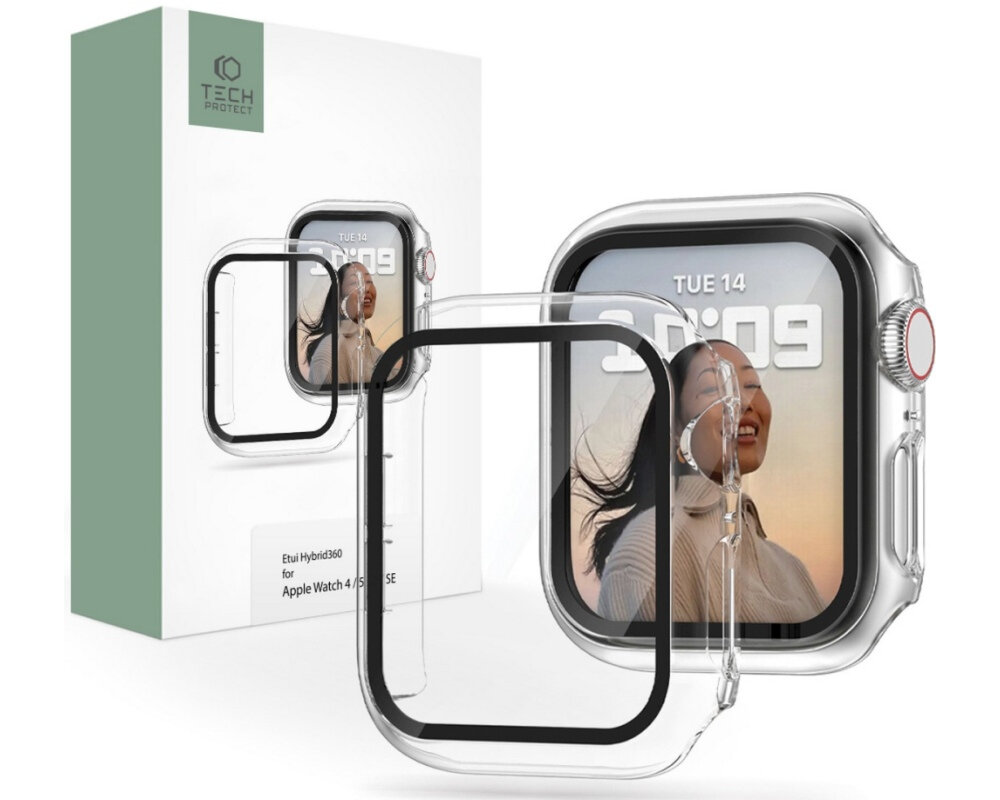 Etui TECH-PROTECT Hybrid360 do Apple Watch bezpieczeństwo ochrona styl jakość ekran nieskazitelność funkcjonalność estetyka instalacja bezpieczeństwo