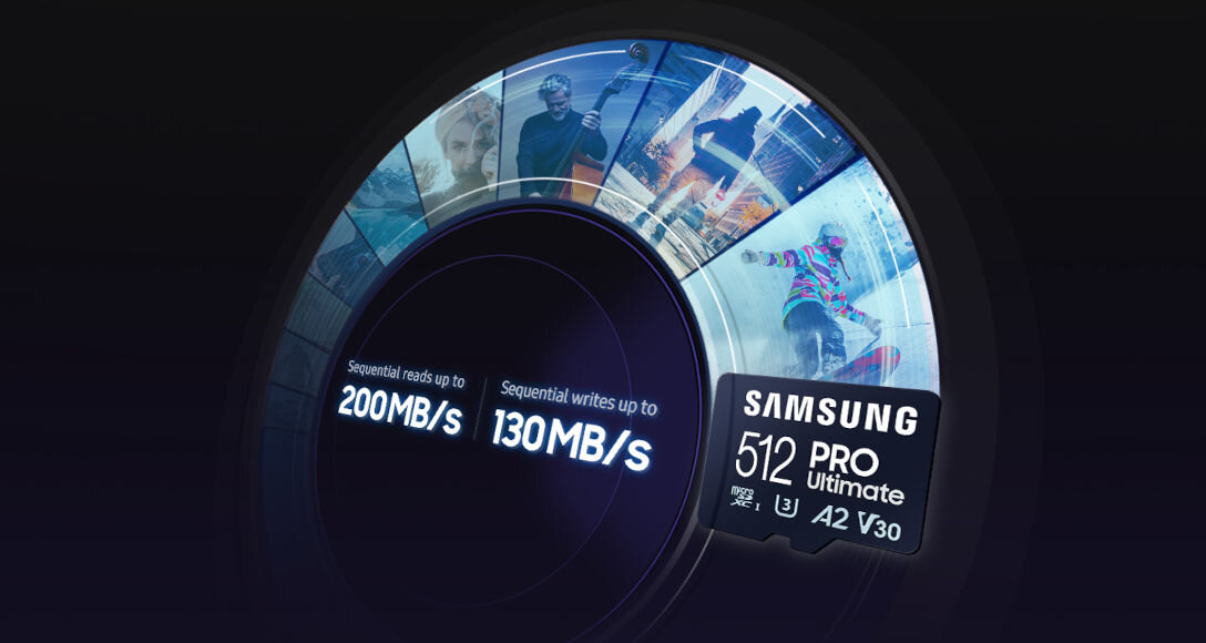 Karta pamięci SAMSUNG Pro Ultimate microSDXC 128GB + Czytnik szybkość zapisy odczytu klasa