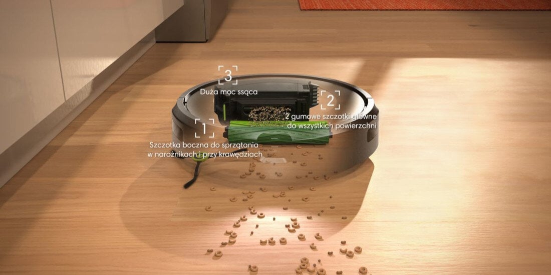 Robot sprzątający IROBOT Roomba j9+ okruchy siersc 3-stopniowy system sprzatanie powierzchnia