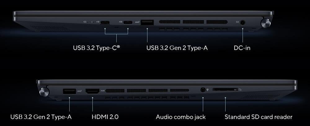 Laptop ASUS ZenBook Pro 17 - USB 3.2 Type-C HDMI USB 3.2 Gen 2 Type-A 