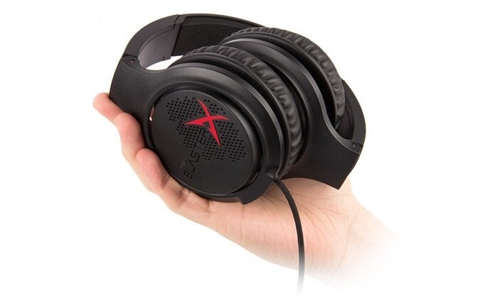Słuchawki CREATIVE Sound BlasterX H3 - składana konstrukcja niskie ryzyko uszkodzenia