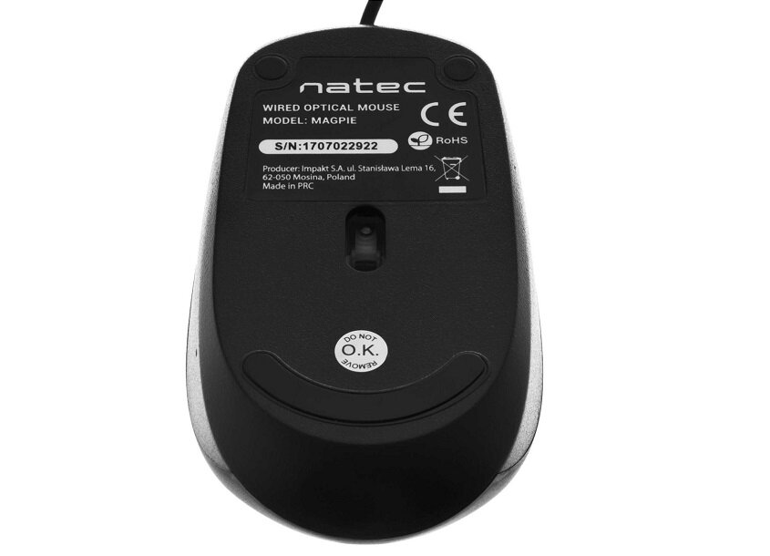 Mysz NATEC Magpie - sensor optyczny uniwersalność precyzja działania