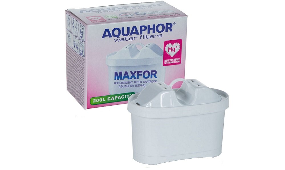 Dzbanek filtrujący AQUAPHOR Onyx Biały + 3 wkłady B100-25 Maxfor Mg brak kamienia czysta woda zdrowie