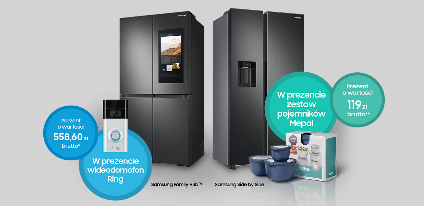 lodowka z prezentem dla wygody kup lodówkę samsung family hub side by side