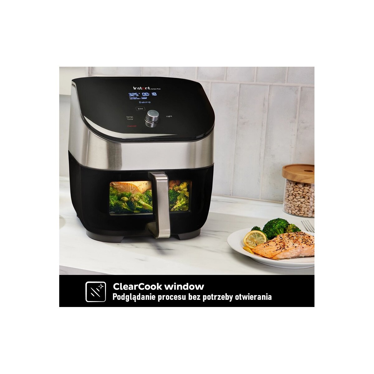 Frytkownica beztłuszczowa INSTANT POT Vortex Plus Srebrny Air Fryer
