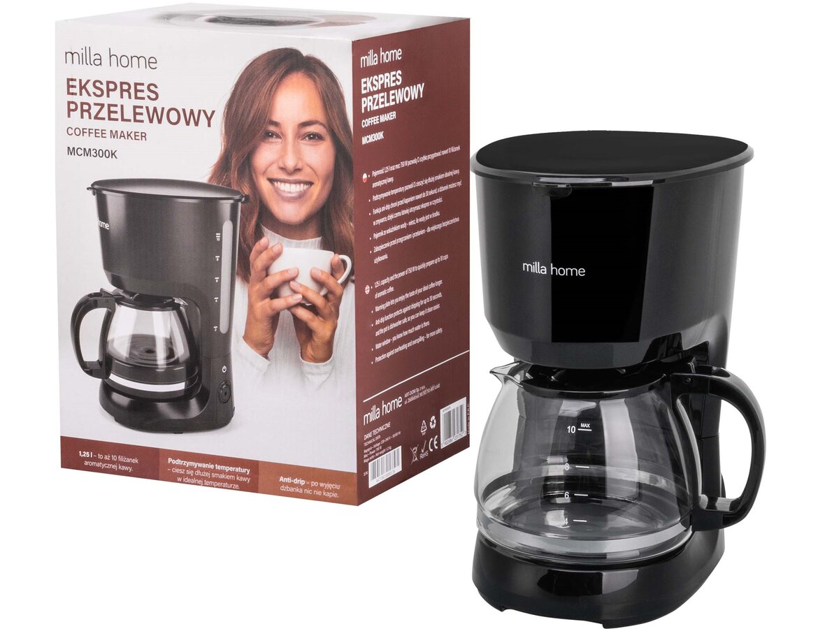 Ekspres MILLA HOME MCM300K Czarny sklep Avans.pl