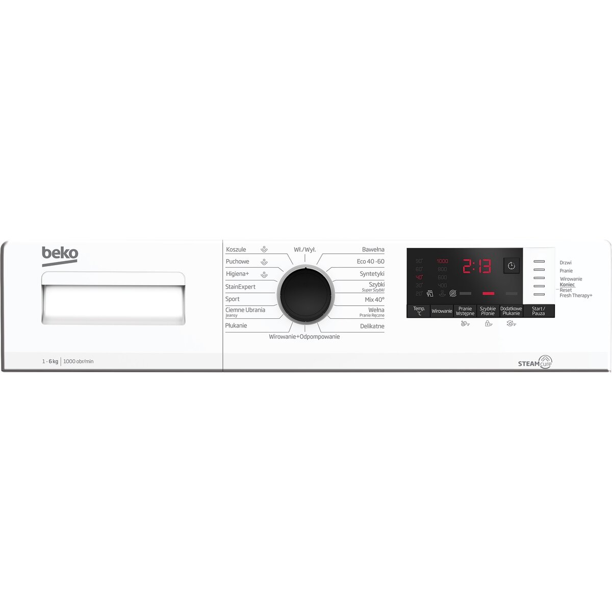 Pralka BEKO WUE6512WPBSE 6kg 1000obr OptiSense – sklep internetowy Avans.pl