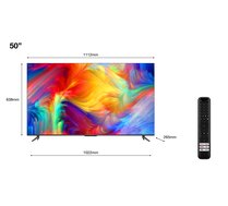TCL 50インチ 4Kスマートテレビ Google TV Telewizor-TCL-LED-50P735-