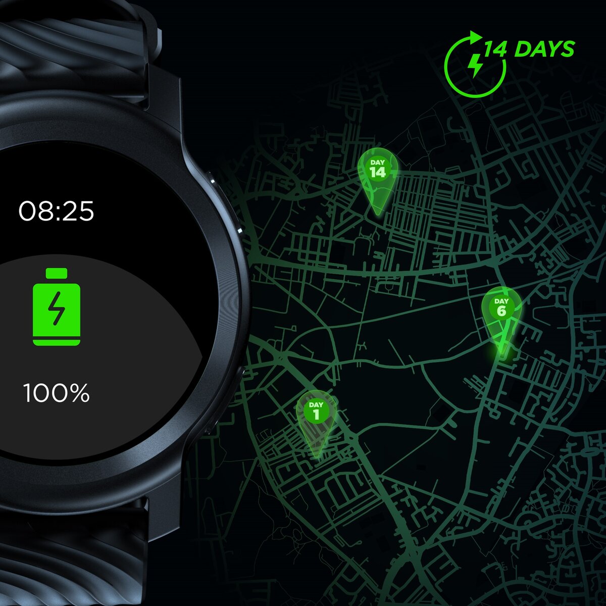 Smartwatch MOTOROLA Moto Watch 100 Czarny sklep Avans.pl