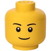 Pojemnik na LEGO duża głowa Chłopiec Żółty 40321724
