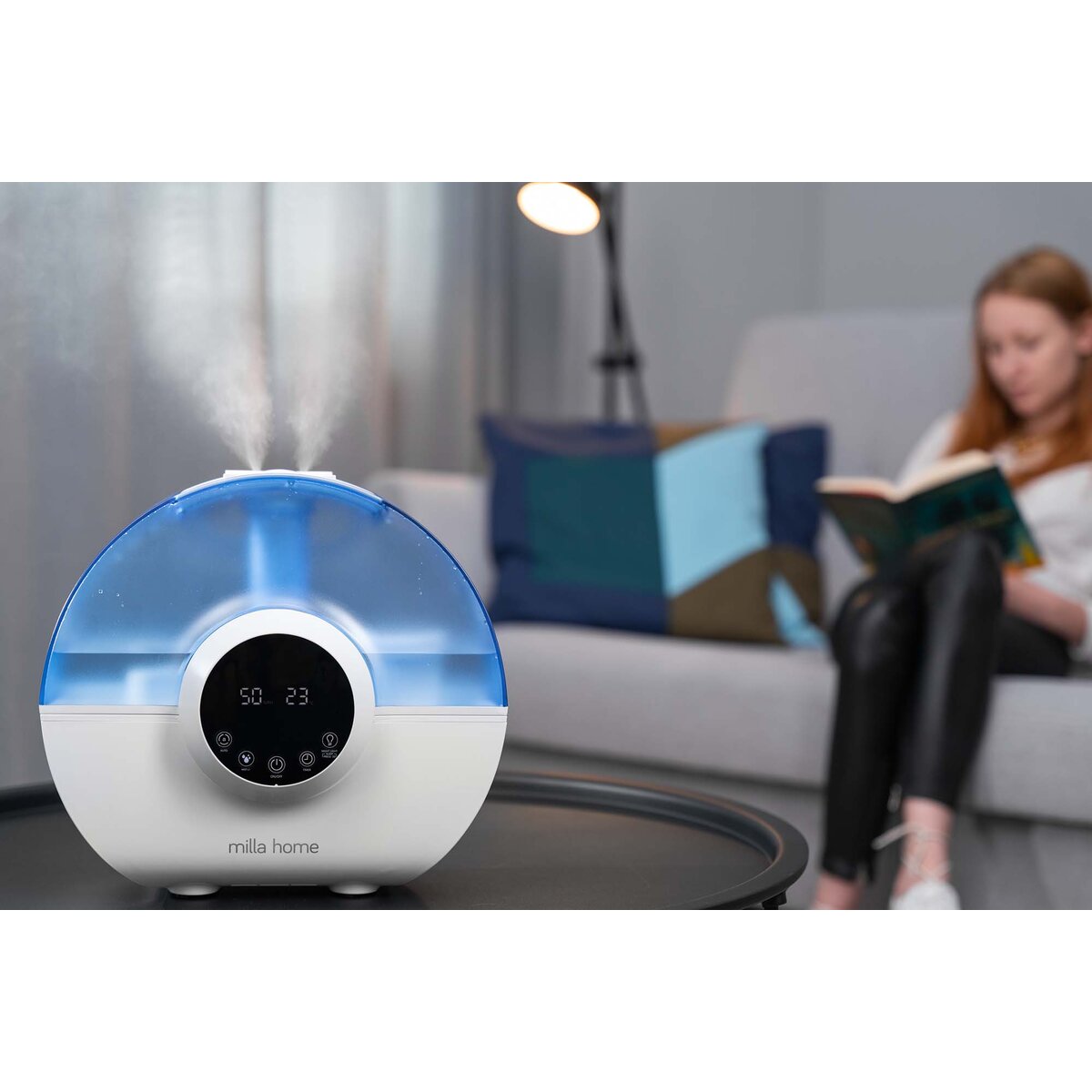 Nawilżacz MILLA HOME MAH600 ultradźwiękowy pojemnik 5.3L higrostat