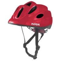 Kask rowerowy NILOX LED Czerwony (rozmiar S/M)