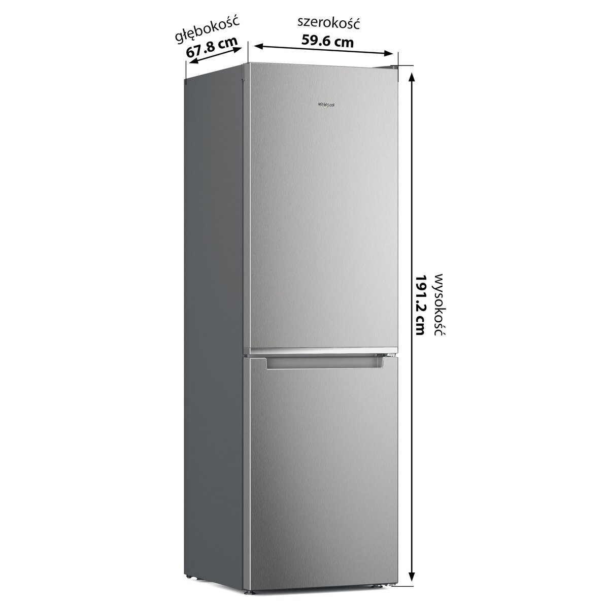 Lodówka WHIRLPOOL W7X 83A OX 1 No frost 191.2cm Srebrna sklep