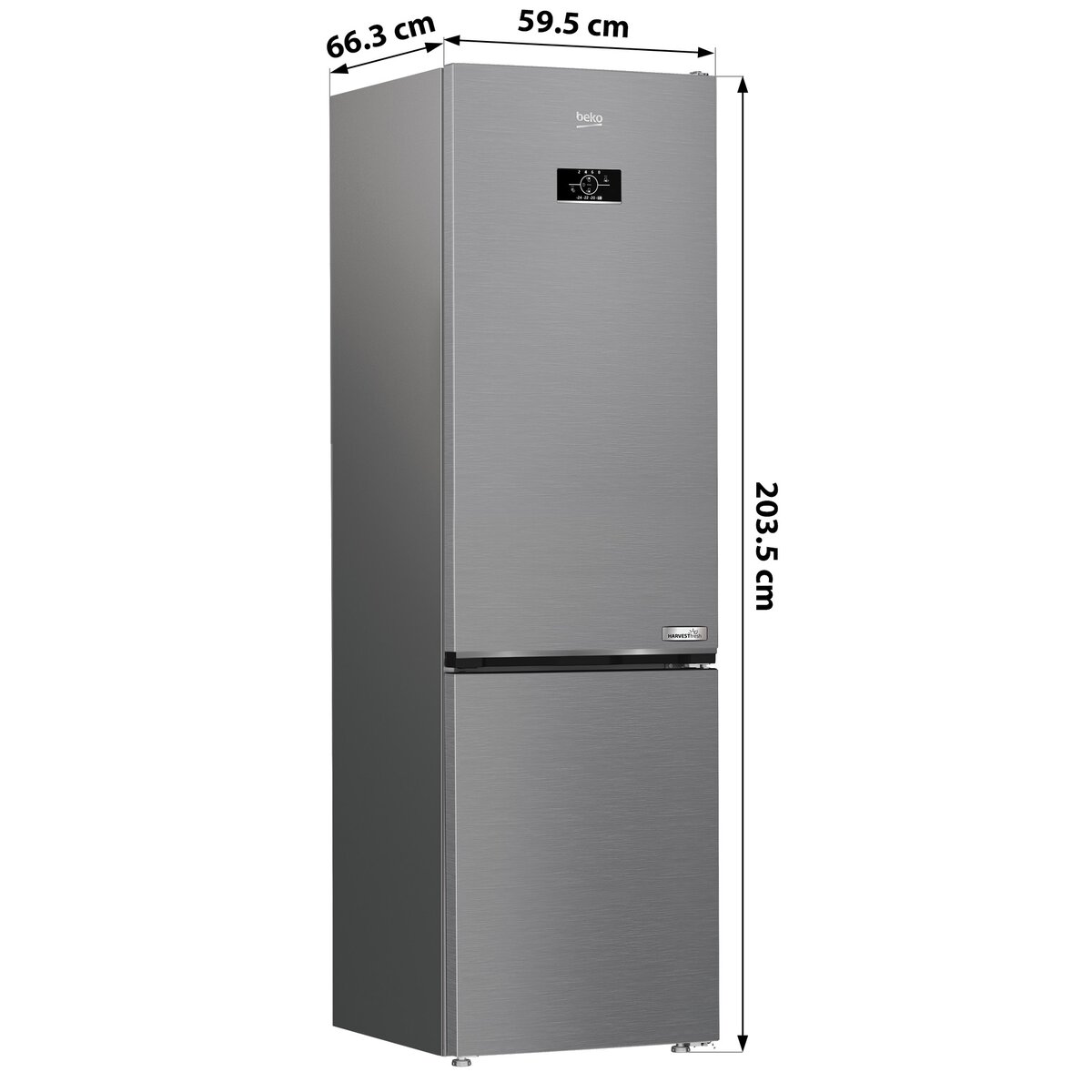 Lodówka BEKO B3RCNA404HXB Beyond No frost 203.5cm Platynowa – sklep ...