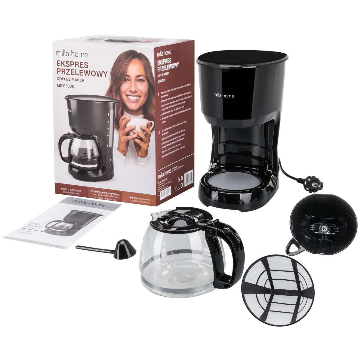Ekspres MILLA HOME MCM300K Czarny sklep Avans.pl