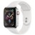 APPLE Watch 4 GPS + Cellular 40mm koperta ze stali nierdzewnej (srebrny) + pasek sportowy (biały)