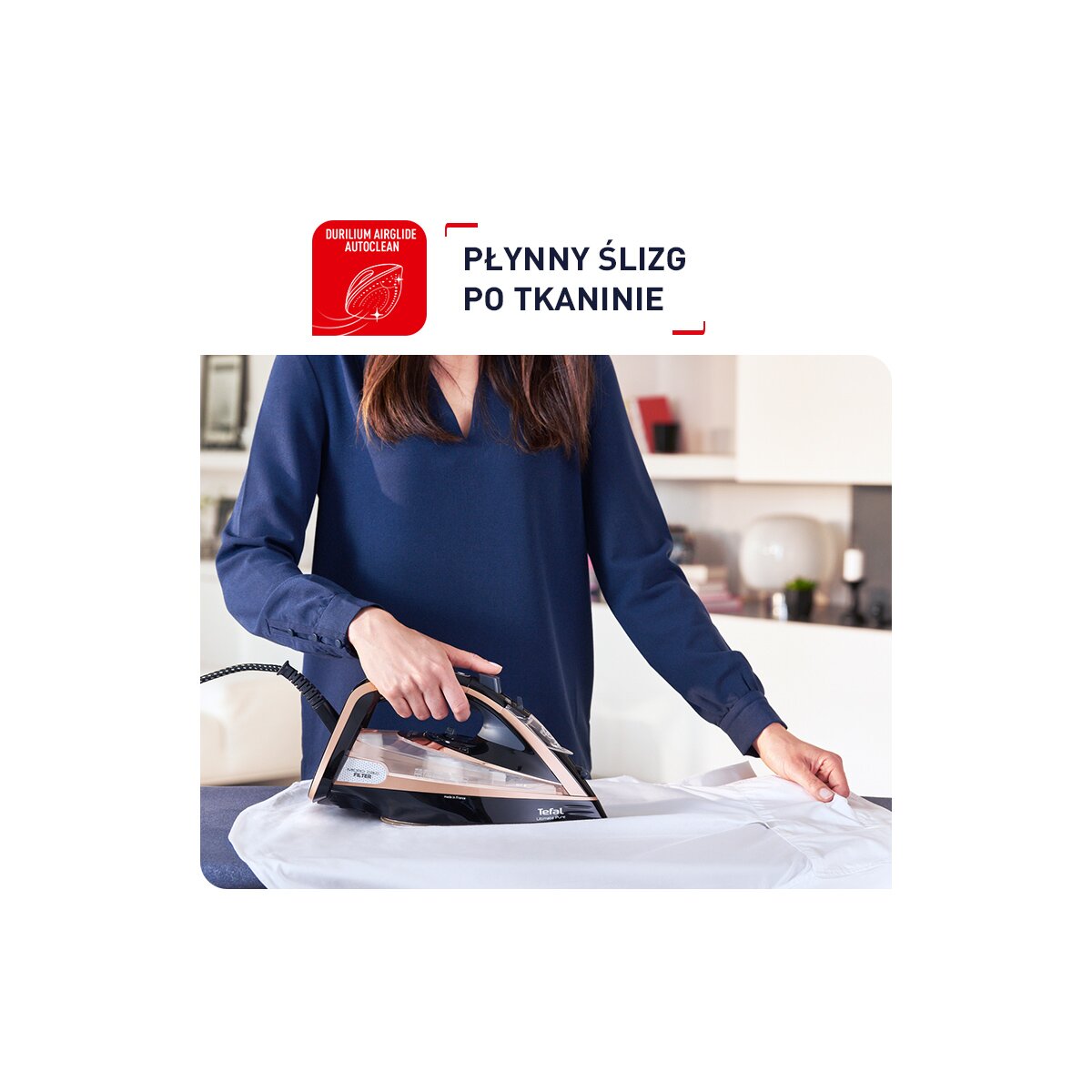 Żelazko TEFAL Ultimate Pure FV9845E0 – sklep internetowy Avans.pl