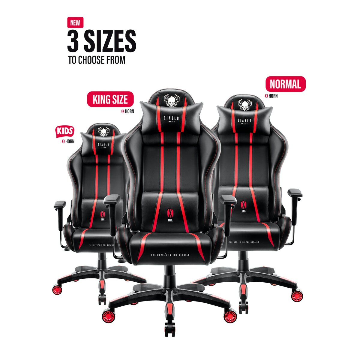 Fotel DIABLO CHAIRS XOne 2.0 Normal Size Czarnoczerwony sklep