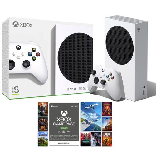 Konsola MICROSOFT XBOX Series S + Game Pass Ultimate 3 miesiące