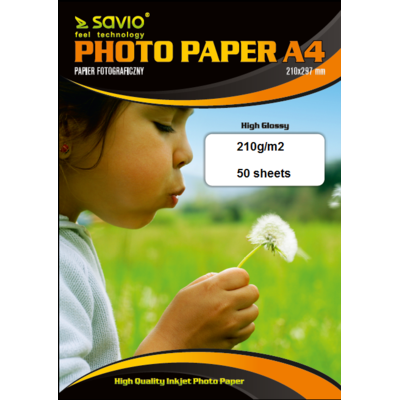 Papier fotograficzny SAVIO A4 PA-12 Papier fotograficzny SAVIO A4 PA-12