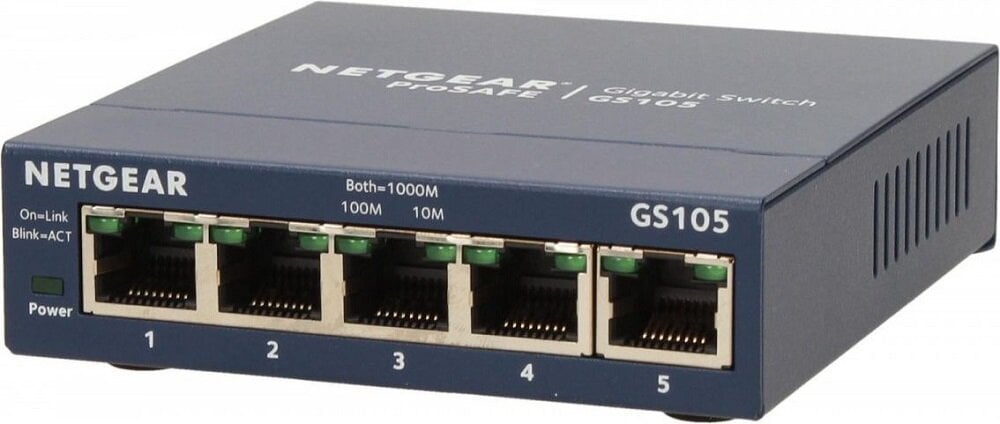 Switch NETGEAR GS105GE - prosta obsługa 5 portów LAN RJ-45