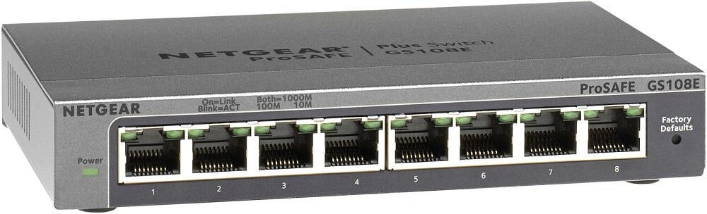 Switch NETGEAR GS108E - prosta obsługa 8 portów LAN RJ-45