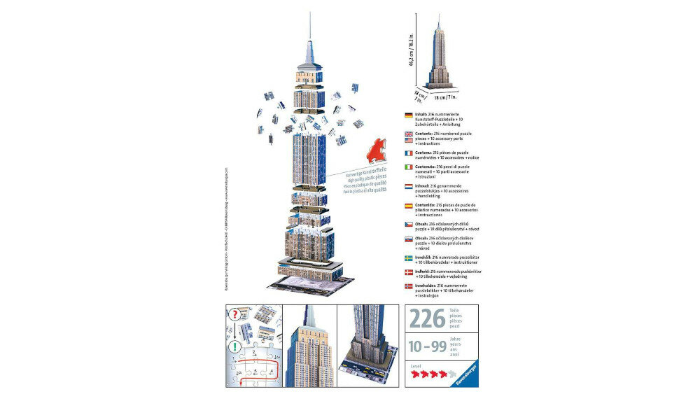 Puzzle RAVENSBURGER Empire State Building - zasady