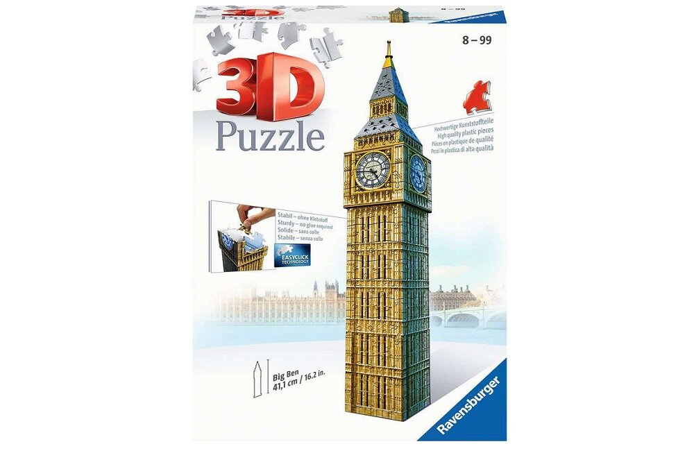 Puzzle 3D RAVENSBURGER Big Ben Rozwój umiejętności