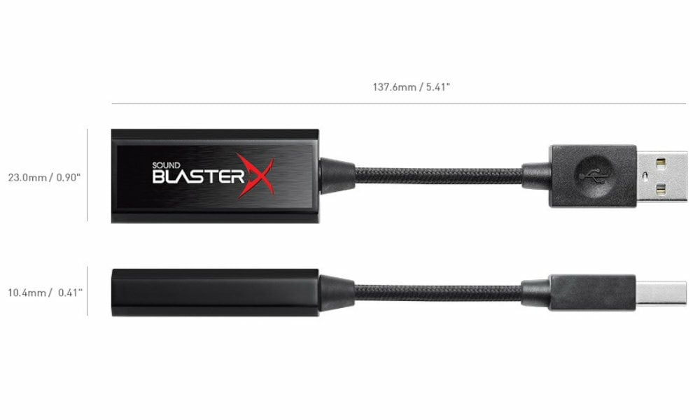 Sound BlasterX G1 BlasterX-wymiary
