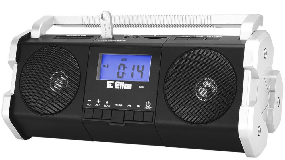 Radio ELTRA MAJA USB Czarno-Srebrny - Funkcje