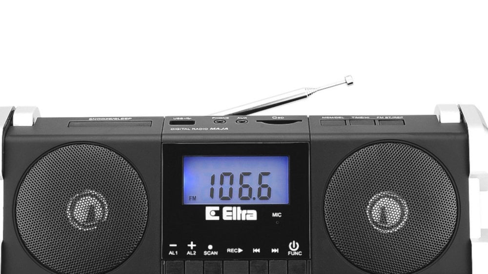 Radio ELTRA MAJA USB Czarno-Srebrny - Wyświetlacz