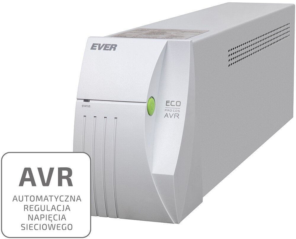 Zasilacz UPS EVER Eco Pro 1200 AVR CDS - funkcja AVR 