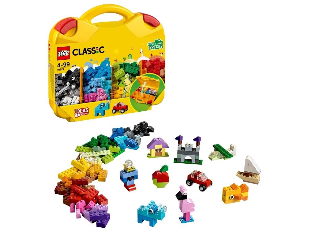 LEGO Classic Kreatywna walizka 10713 - oryginalne i wyjątkowe konstrukcje zero ograniczeń buduj co chcesz