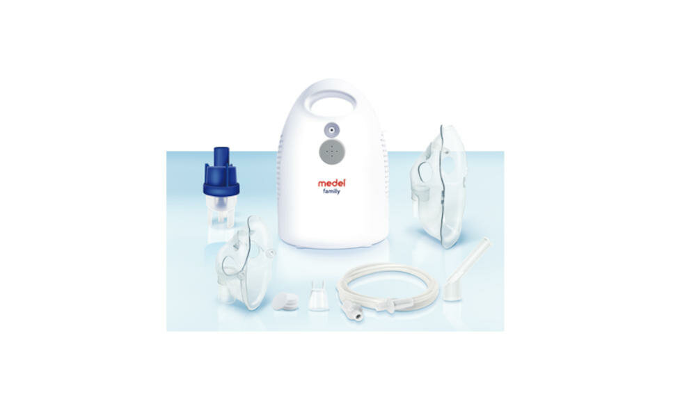 MEDEL-Family-Evo-MY17 inhalator nebulizator zestaw urządzenie maska dziecko dorosły filtry instrukcja karta gwarancyjna