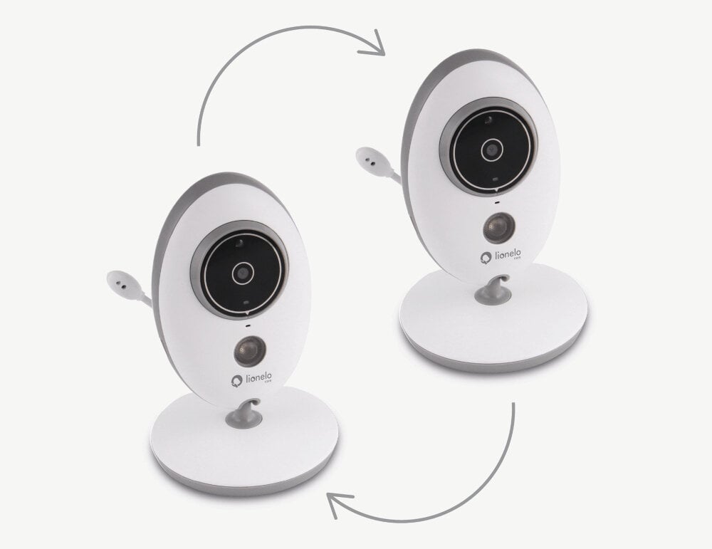 Niania elektroniczna LIONELO Babyline 5.1 dwukierunkowa komunikacja 2 kamery funke automatycznego przelacznik obrazu 8 uspokajajacych melodii