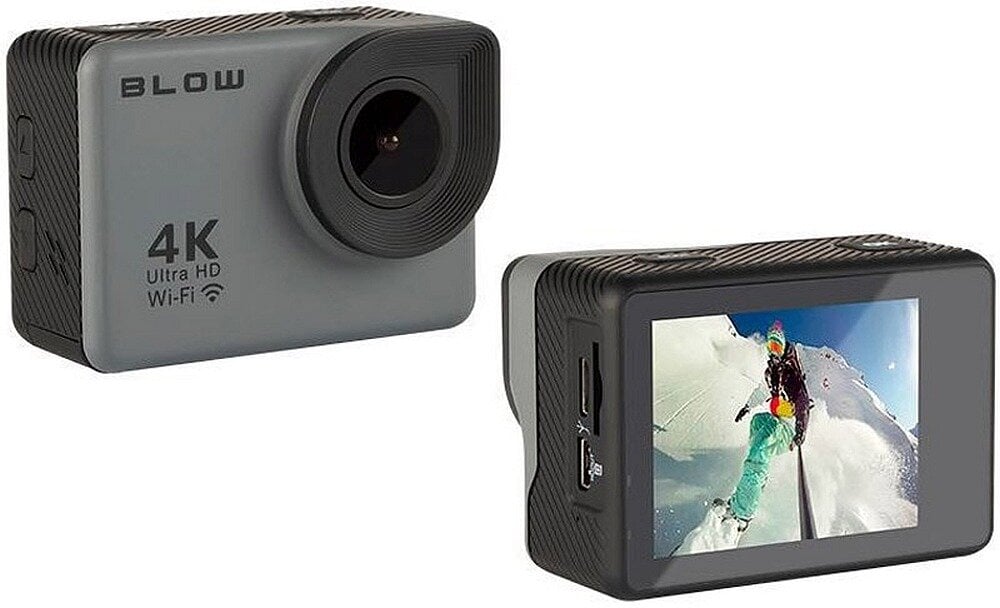 Kamera sportowa BLOW Go Pro4U 4K sport obiektyw matryca odporność montaż zdjęcia filmy opis cechy