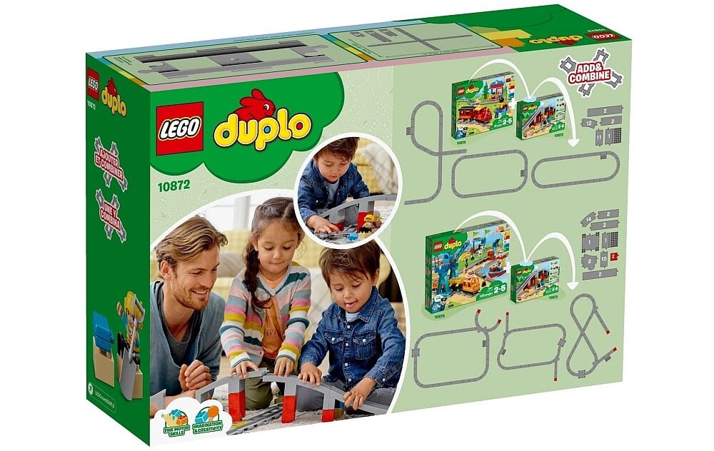 LEGO Duplo Tory kolejowe i wiadukt 10872 dziecko