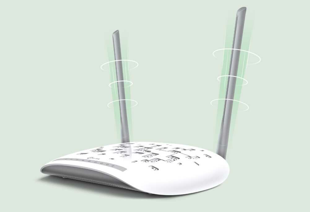 Router TP-LINK TD-W8961N - silne anteny 