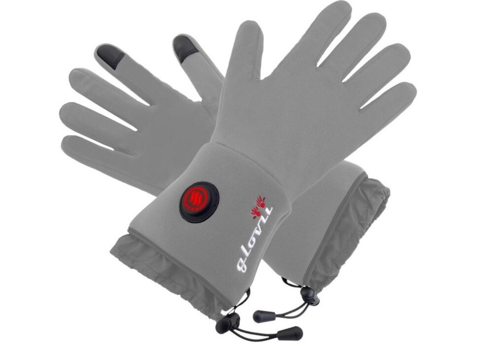 Podgrzewane rękawiczki GLOVII GLG (rozmiar S/M) Szary Komfort termiczny wlokna weglowe