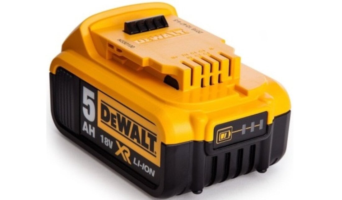 Akumulator DEWALT DCB184 lekka konstrukcja 66% dluzszy czas pracy wskaznik naladowania LED
