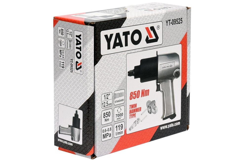 Klucz pneumatyczny YATO YT 09525 Bezpieczne przechowywanie