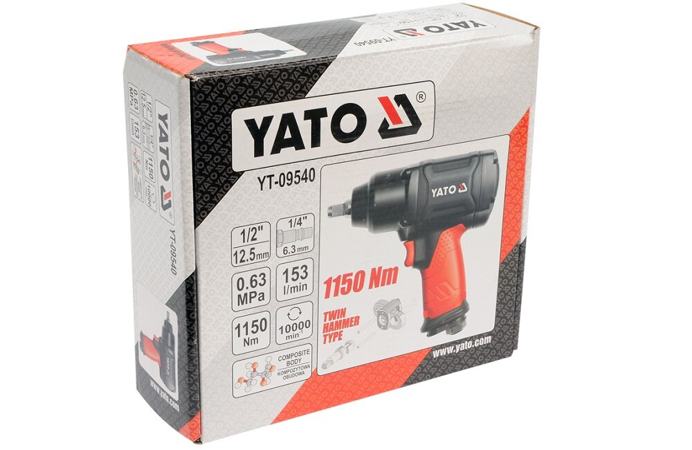 Klucz pneumatyczny YATO YT 09540 Bezpieczne przechowywanie