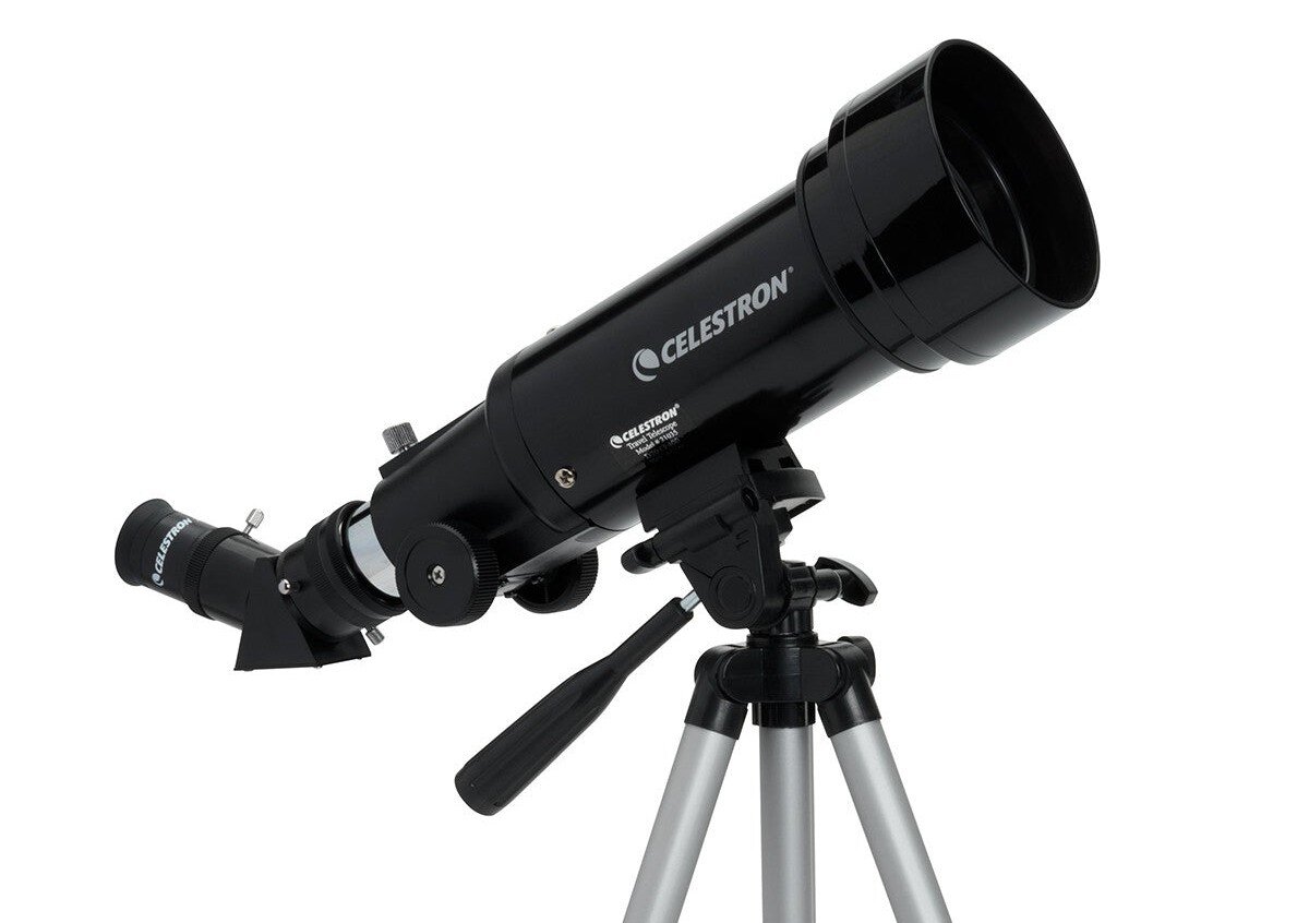Teleskop CELESTRON Travel Scope 70 z boku  